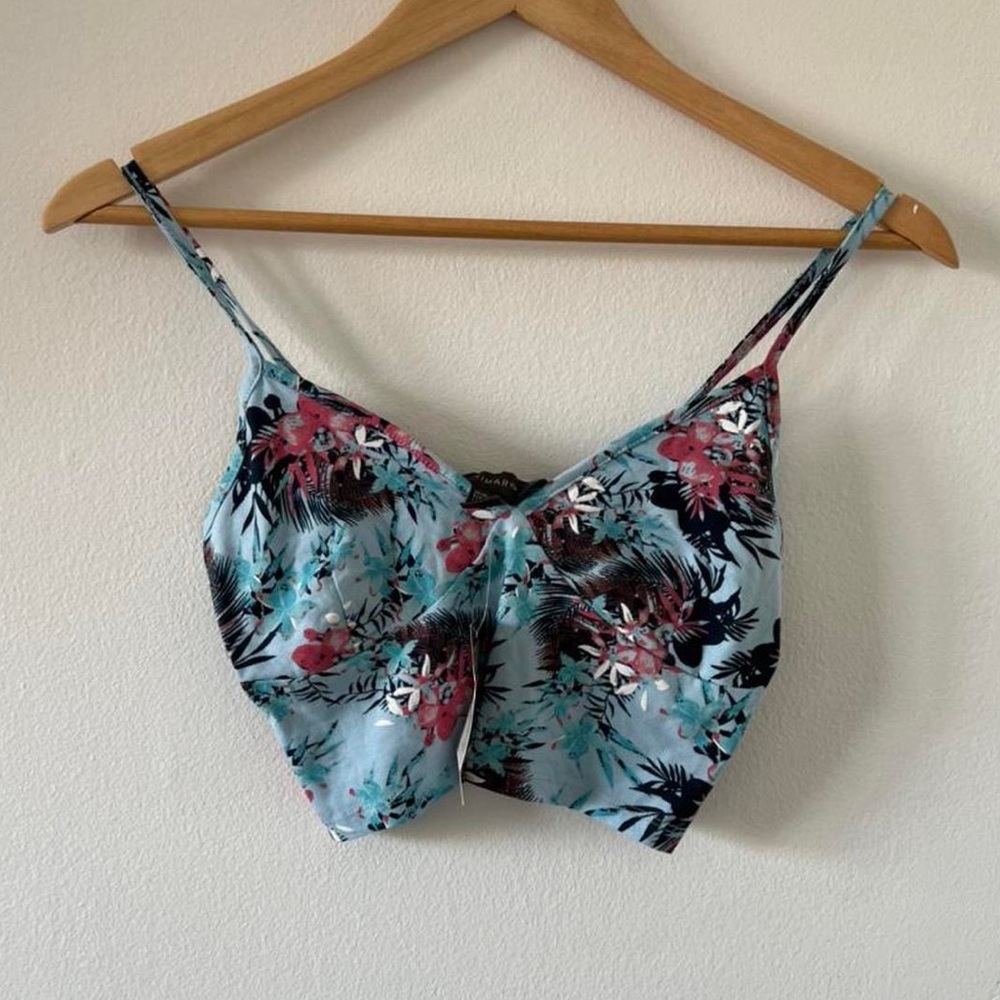 Floral crop top NWTS size 2